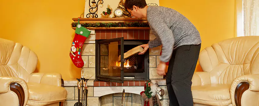 Rusted Metal Fireplace Restoration in Key West, Florida